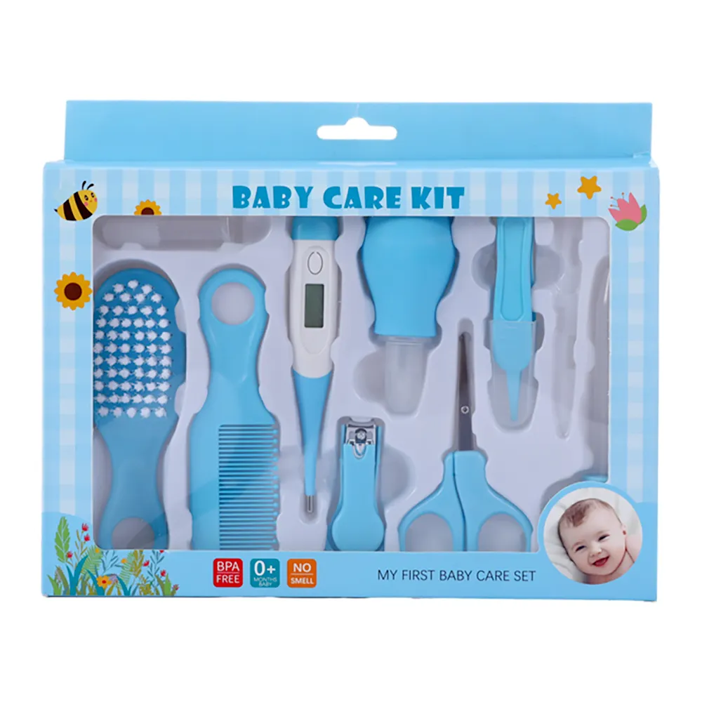 TK venda quente Novo Item Fsctory Personalizado baby grooming care kit 10 Peças Kit De Cuidados De Saúde Do Bebê