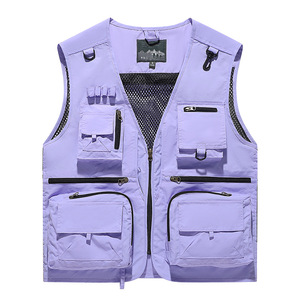Nouvelle veste en maille à séchage rapide pour hommes, printemps et automne, décontractée, multi-poches, pour la pêche et la photographie, fermeture éclair, 8512 - Product Image 6