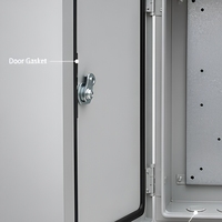 Armoire de distribution photovoltaïque IP65 en acier laminé à froid pour extérieur, boîtier solaire 600x800x300mm, logo personnalisé OEM