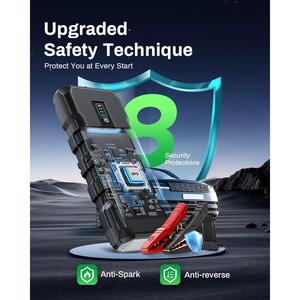 Cargador rápido portátil de 18W, paquete de batería de arranque de coche, 4000A, uso para camión, 10L, Gas y 8L, diésel, 12V, arrancador de batería - Product Image 4