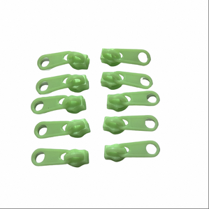 Số 3 chất lượng cao màu xanh lá cây nhựa dây kéo thanh trượt thân thiện với môi trường nhựa dây kéo thanh trượt - Product Image 2