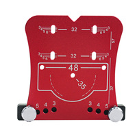 Gabarit de positionnement pour charnières de porte en alliage d'aluminium durable, 35 mm, ODM, bricolage, ouvre-trou pour charnières en bois, positionnement spécial