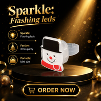 Lampu Cincin LED Natal Grosir, Mainan Jari Menyala untuk Anak-anak, Souvenir Pesta, Kepingan Salju, Santa, Manusia Salju, Lampu Berkedip Menyala dalam Gelap
