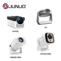 JUNUO HY300PRO Vidéoprojecteur 4K avec Wifi sans fil Full HD Smart Projector pour usage domestique Portable et facile à utiliser