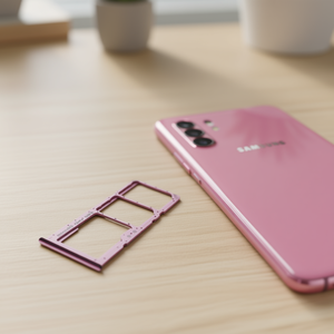 Bandeja para tarjetas Sim y Micro SD para Samsung Galaxy A51 5G A516B Rosa - Product Image 3