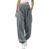 Pantalon de jogging personnalisé pour femmes pantalon de survêtement poches taille haute gym sportive coupe athlétique pantalon de détente pour femmes vente en gros
