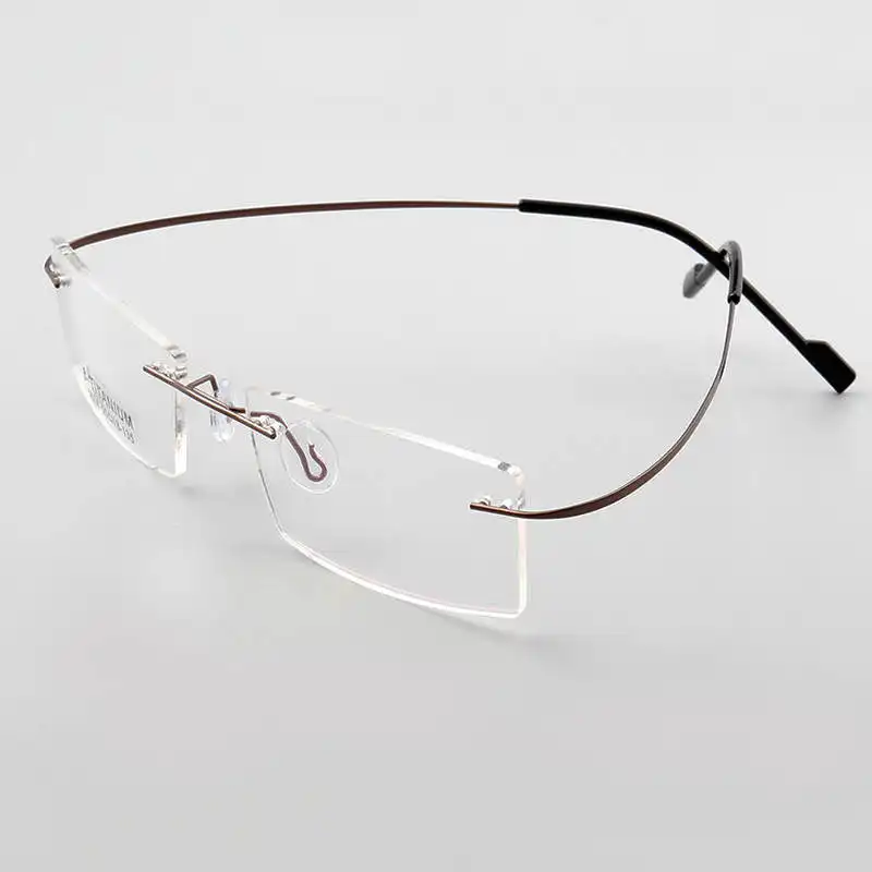 Montures de lunettes Monture optique flexible sans monture Lunettes de prescription Lunettes sans cadre Lunettes sans cadre Lunettes sans cadre