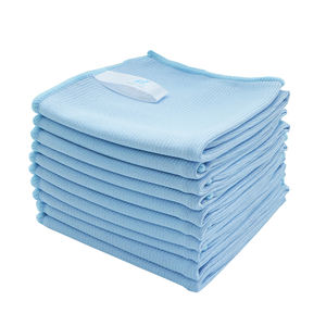 Chiffon de nettoyage pour vitres et miroirs en <span class=keywords><strong>microfibre</strong></span> sans peluches, sans produits chimiques, de couleur bleue, personnalisé, serviettes et chiffons magiques - Product Image 1