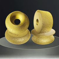 Disque abrasif diamanté TGS meule brasée sous vide coupe meule profilée diamantée à bord plat pour meuleuse d'angle