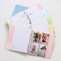 Carnet à spirales rechargeable A5 A6 |   Anneau en métal 6 couleurs |   Protège-livre personnalisé en PVC transparent |   Journal d'étudiant de haute qualité | Option cadeau