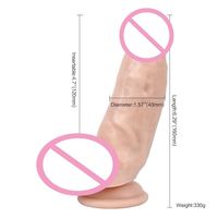 Consolador de juguete sexual para mujer, grande, 6 pulgadas de espesor, copa de succión realista, Consolador de punto G grande