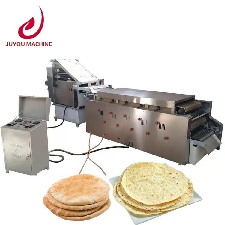 Máquina automática para hacer tortillas de maíz de 30cm, línea de producción de pan de pita