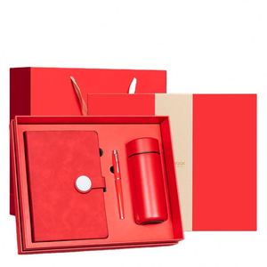 Customizable Business Notebook Gift Set with Pen Water Bottle and Thermos <b>Cup</b> Christmas Promotional Item - Product Image 1