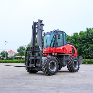 Diesel 4X4 Off-Road Forklift <strong>Truck</strong> 10 Ton <strong>Clamp</strong> Lift Handling Outdoor Use Portable Rough Terrain Forklift - Product Image 5