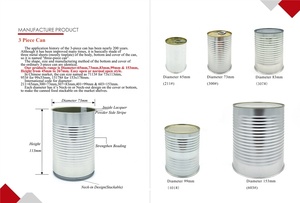 Rỗng kim loại thực phẩm tin có thể cho cá đóng hộp đóng gói dia99mm - Product Image 4