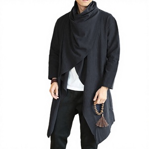 Blouson Bomber Homme Ecowalson en Coton et Lin Boutonné Streetwear Manches Longues Nouvelle Collection Automne 2025 Style Européen et Américain - Product Image 3