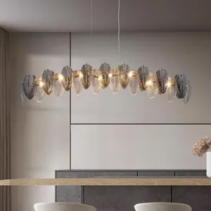 Lampes de plafond à motif <span class=keywords><strong>plume</strong></span>, décoration intérieure, lustre, luminaires suspendus pour salle à manger, éclairage intérieur - Product Image 2