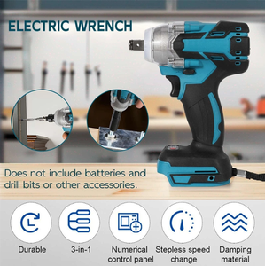 Điện tác động cờ lê không chổi than không dây điện cờ lê 21V pin tuốc nơ vít công cụ điện - Product Image 5