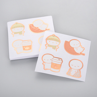 Autocollant en papier imperméable adhésif d'impression personnalisée Cartoon Logo Foil Kiss Cut Stickers Sheets pour enfants