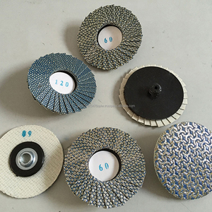 Roue à lamelles diamantées galvanisées de 4 "pour marbre/granit/carrelage/porcelaine-personnalisable - Product Image 2