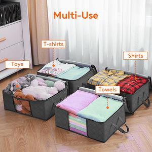 Bolsa de Almacenamiento de Ropa, Caja de Almacenamiento de Gran Capacidad con Ventana Transparente - Product Image 6