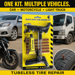 Kit de réparation de pneus de voiture, boîte à outils robuste avec vulcanisateur, bouchons de réparation et clous en caoutchouc - Product Image 4