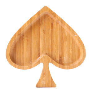 Planche à fromage classique moderne en forme <span class=keywords><strong>de</strong></span> cœur en bambou assiette <span class=keywords><strong>de</strong></span> service en bois poli pour la maison lave-vaisselle pour la nourriture <span class=keywords><strong>de</strong></span> bébé pour les fêtes - Product Image 4