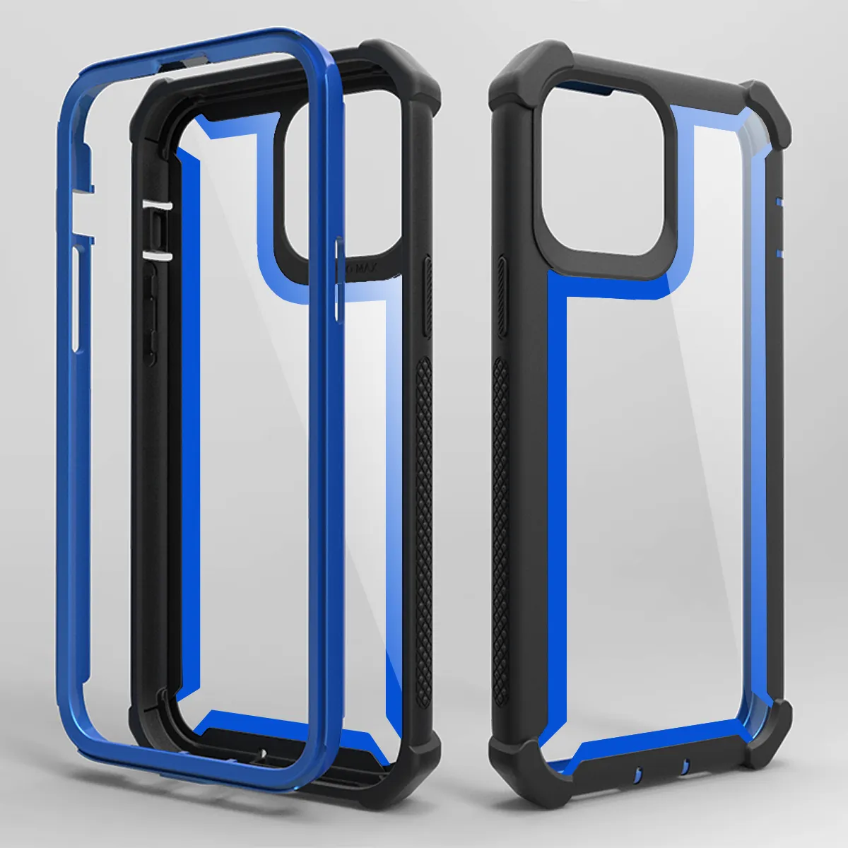 Full-Body Rugged Clear Bumper Case Heavy Duty Protection Designed Mobile Phone Armor Cover for iPhone 12 Pro Max Cases