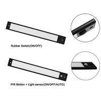 Lampes LED rectangulaires pour camping-car, caravane, fourgonnette, certifiées R10, 9 mm de large, 12 V/24 V, avec interrupteur.