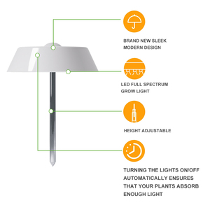 Loyalshine Minigarden intelligenter Gartengopf Innenartenpflanzer intelligenter Wachstumslichtturm für Zuhause Büro edelstahl modernes ABS