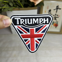 Écussons brodés personnalisés de haute qualité pour motards, badges auto-agrippants, thermocollants pour vêtements, accessoires de couture pour vêtements, fabrication en usine