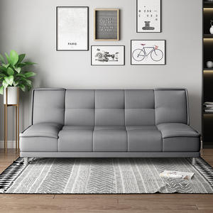 Ghế <span class=keywords><strong>sofa</strong></span> giường đơn giản và hiện đại cho phòng khách, căn hộ và phòng ngủ, có thể gấp gọn và đa năng, chất liệu da. - Product Image 3
