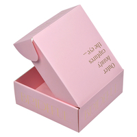 Boîtes d'Expédition en Carton Ondulé Rose Personnalisées Emballage de Vêtements avec Logo Lingerie Boîte de Sous-Vêtements pour Robe Tissu Mailer Boîte Cadeau