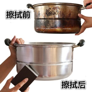 Esponja de limpieza rectangular Junxia Diamond Grit Pot Scrubber Nano para cocina, para eliminar incrustaciones y suciedad negra. - Product Image 5