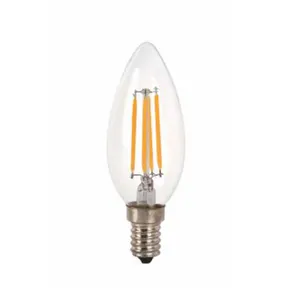 High Quality High Quality Factory Direct Hot Selling G45 Pointed Amber Glass 2700k 220v 4w E27 Led Filament Bulb Edison Lamp