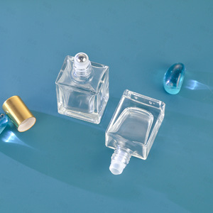 <span class=keywords><strong>8ml</strong></span> 10ml 15ml vuông rõ ràng kính thép không gỉ con lăn bóng mỹ phẩm nước hoa tinh dầu cuộn trên chai với nắp nhôm - Product Image 6