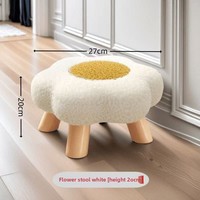 Chaise Ottoman Moderne en Bois Portable et Confortable pour Enfants, Idéale pour Chambre, Salon, Table Basse et Appartement