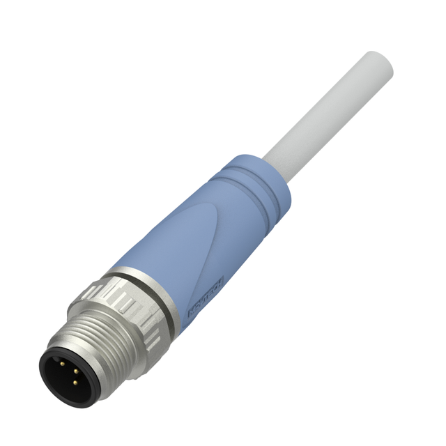 Industrial M12 Waterproof Plastic Metal Circular Connector Electrical Connectors with Screw Termination