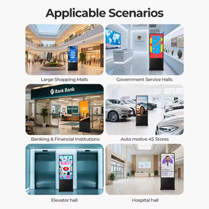 55 pouces 4K IPS écran tactile intelligent écran LCD moniteur publicitaire Android/Windows CMS basé sur le cloud revêtement anti-empreintes digitales sol - Product Image 6