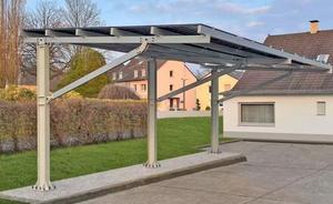 Vente en gros de panneaux solaires, montage de panneaux solaires, carport solaire en aluminium, carport solaire noir, carport photovoltaïque - Product Image 3