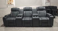 Canapé de cinéma électrique KMJ, mobilier de cinéma maison, mobilier d'intérieur de cinéma, table inclinable, fauteuil inclinable