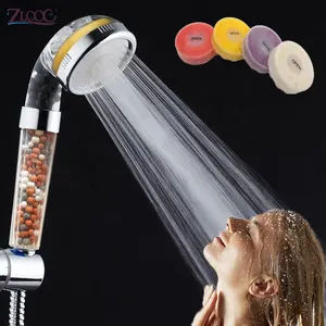 Zloog büyük 3-Function duşlar PC sağlıklı C vitamini Aroma anyon su tasarrufu filtresi EcoPower duş başlığı taş SPA