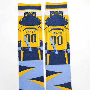 Venta caliente Diseño personalizado Algodón Calcetines largos Dibujos animados Divertido <span class=keywords><strong>Lobo</strong></span> Patrón Calcetines - Product Image 2