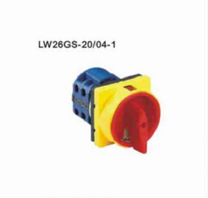 Original DE-LIXI LW26GS-20/04M2 <b>Padlockable</b> Rotary Cam Switch 20A 4P LOTO Main Disconnect with Mount - Product Image 4