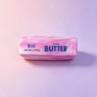 Pâte à modeler souple dégradée en forme de beurre, jouet anti-stress alimentaire, jouet sensoriel, vente en gros personnalisée de qualité supérieure