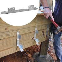 Support de cintre d'escalier noir Heavy Duty 18 Gauge réglable Cintre d'escalier