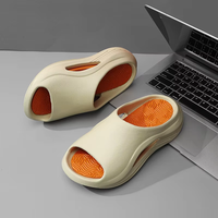 Sandales d'été unisexe à semelle épaisse et coussinée, respirantes, antidérapantes, ventilées, absorbant les chocs, en EVA, pour l'extérieur, vente en gros OEM