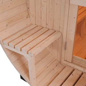 Sauna de Vapor Revitalizante en Forma de Barril para Alivio del Estrés, Fácil de Montar, Sauna de Madera Sólida Grande para Terapia de Recuperación - Product Image 2