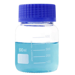 Laboratorio chimico graduato flacone di reagente in vetro borosilicato Duran GL80 da 250ml - Product Image 1