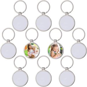Porte-clés léger de luxe en alliage de zinc pour transfert thermique, artisanat DIY, logo personnalisé, sublimation simple face, cadeau promotionnel - Product Image 1